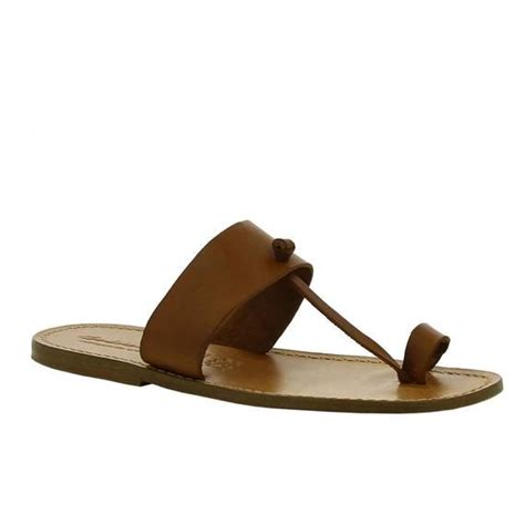 Sandales Lani R D Orteil Pour Homme Artisanales En Cuir Marron Gianluca