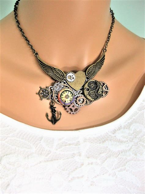 Victorian Steampunk Necklace Steampunk Jewelry Victorian Steampunk