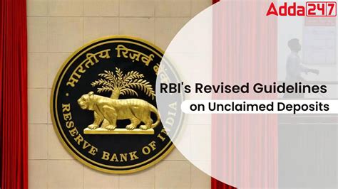 Revised RBI Guidelines On Inoperative Accounts And Unclaimed Deposits