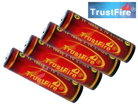 Bundle Original Trustfire 18650 Protected Li Ion Battery 3000mAh 3 7V