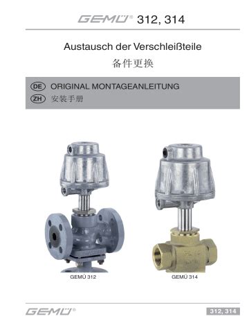 Gemu Pneumatically Operated Multi Port Globe Valve Benutzerhandbuch