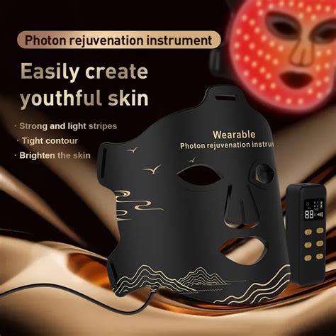 New Arrival Red Led Light Therapy Infrared Flexible Soft Mask Silicone