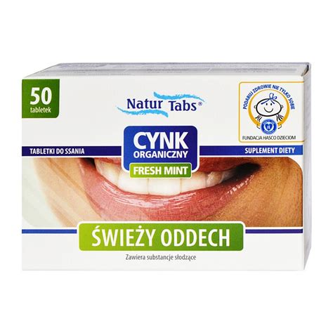 Cynk Organiczny Naturtabs Fresh Mint Tabletki Do Ssania Szt