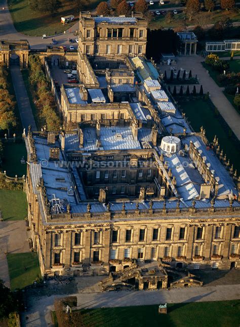 Aerial View Chatsworth House Derbyshire Jason Hawkes