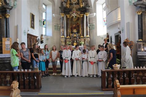 Ministrantenaufnahme Und Verabschiedung Pastoralraum Luzerner Hinterland