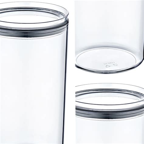 Novahus Canister Contenedor Hermético 1 6 Lt Crystal Round