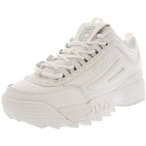 Fila Women S Disruptor Ii Premium Repeat White White White Ankle High Walking 11m