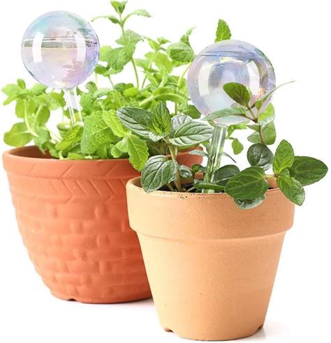 E Feilai Plant Feeder Drip Large Glass Slow Watering Globes Self