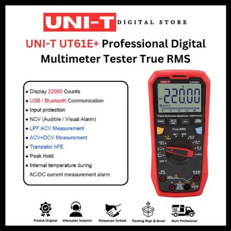 Jual UNI T UT61E Professional Digital Multimeter Tester True RMS