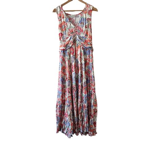 Tree Of Life Womens Size M Multicoloured Maxi Dress Bnwt