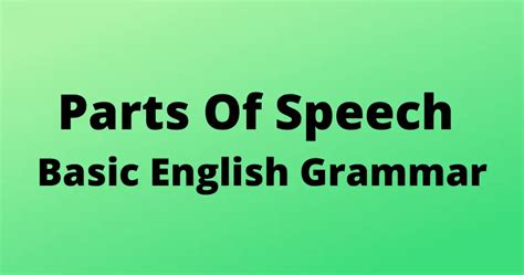 Parts Of Speech Archives LearnEnglishBengali