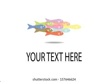 School Fish Vector Stock Vector (Royalty Free) 157646624 | Shutterstock