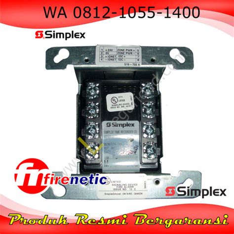 Jual Simplex 4090 9101 Zone Addressable Module Fire Alarm Jakarta