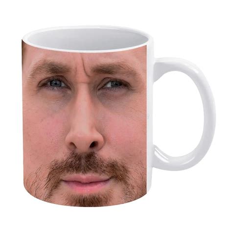 Ryan Gosling Face Rzu Poduszka III Bia Y Kubek 11oz Ceramiczny Kubek Na