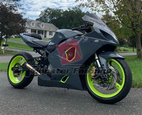 Custom Neon And Nardo Gsxr 600 750 04 05 Monster Fairings