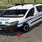 Peugeot Partner Police Municipale V Fs Mod Farming Simulator Mod