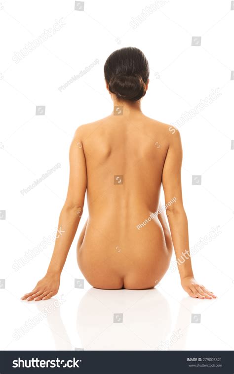Back View Nude Woman Sitting Supports Stock Photo 279005321 Shutterstock