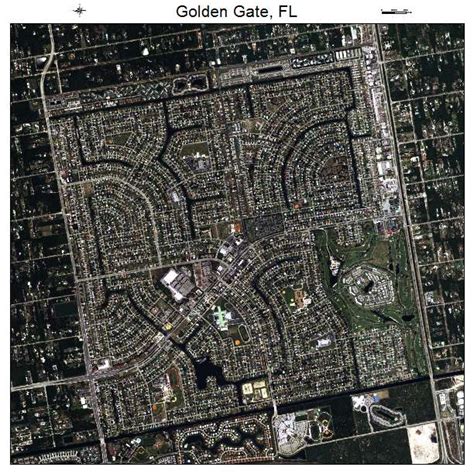 Aerial Photography Map of Golden Gate, FL Florida