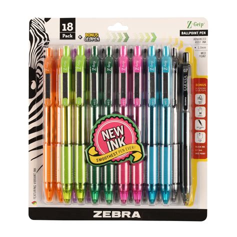 Zebra Pen Z Grip Retractable Ballpoint Pen 10mm Bonus Sarasa Dry X20