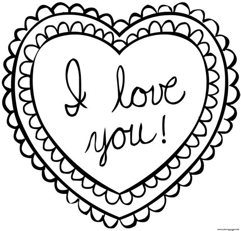 Kindergarten Coloring Pages For Valentine Day