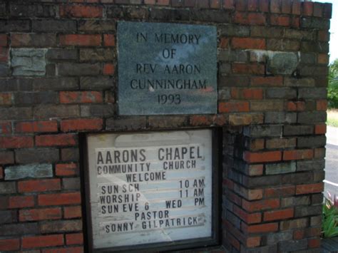 Aarons Chapel Church Cemetery dans Hilham Tennessee Cimetière Find a