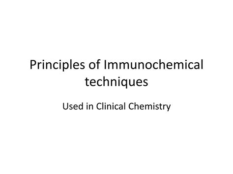 SOLUTION: Chapter 4 principles of immunochemical techniques - Studypool