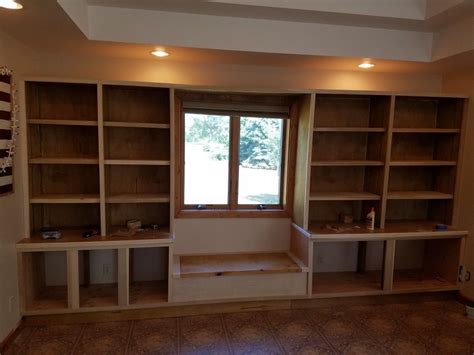 Built In Poplar Adjustable Shelves And Cabinets Adjustable Shelving