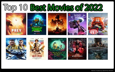 Top 10 Best Movies of 2022 by kouliousis on DeviantArt