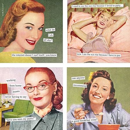 Amazon Humorous Cocktail Napkins For Women Anne Taintor Funny