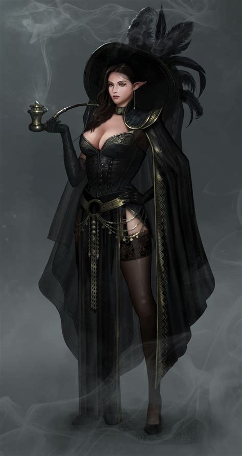 Artstation Witch Elf Witch Elves Elf Art Fantasy Art Women