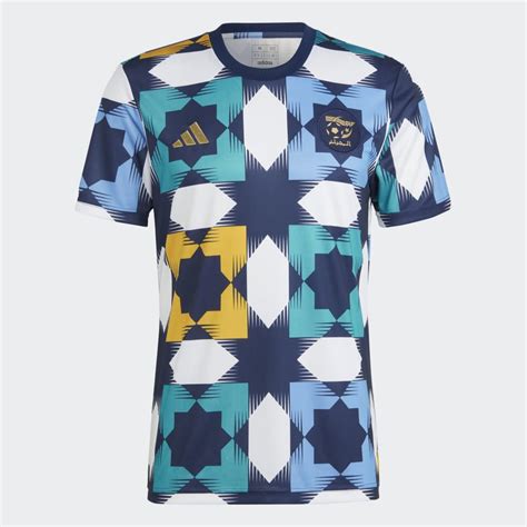 Adidas Algeria Pre Match Jersey Blue Adidas QA