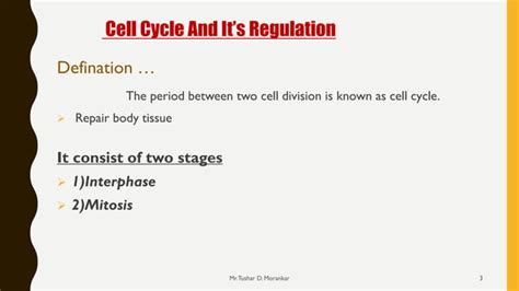 Cell Cycle And Regulation PPT