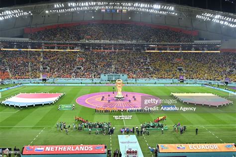 A View From A Ceremony Prior To Fifa World Cup Qatar 2022 Group A