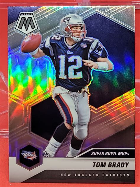 2021 Mosaic Tom Brady Silver Prizm Super Bowl MVPs 281 Patriots