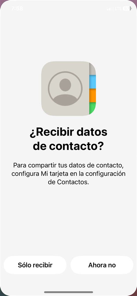 Configuraci N Para Intercambiar Contac Comunidad De Apple