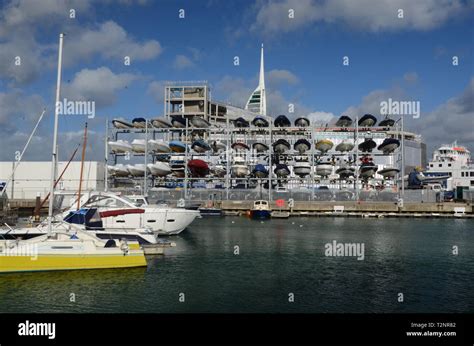 boat storage yard Stock Photo - Alamy