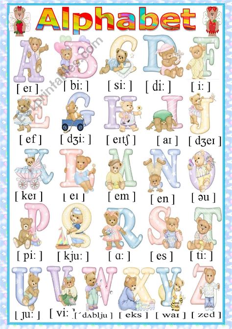 Alphabet In English Worksheet