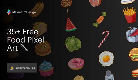 35 Free Food Pixel Art Community Figma