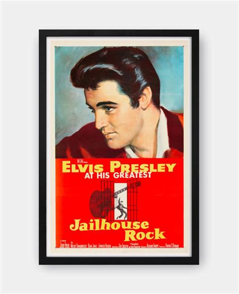 Jailhouse Rock 1957 Movie Poster - The Curious Desk