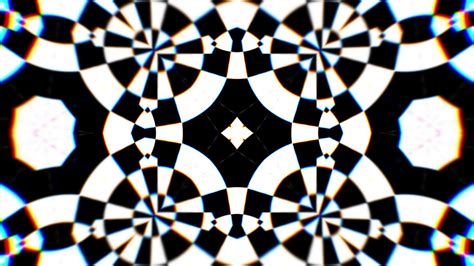 Geometric Checker Pattern Optical Illusion Kaleidoscope Background Loop