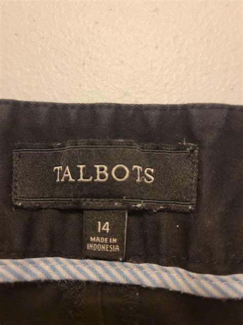 Talbots Signature Black Mid Rise Career Casual Croppe Gem