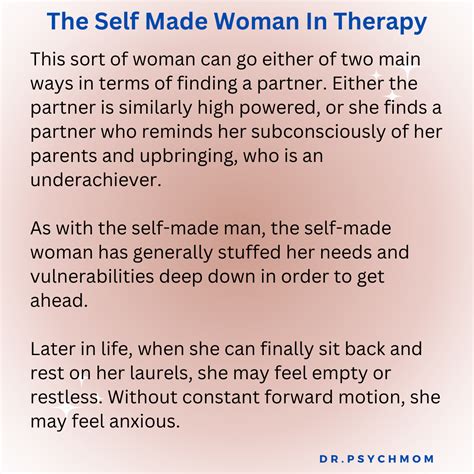 The Self Made Woman In Therapy - Dr. Psych Mom