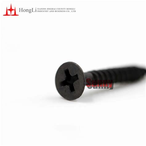 Tianjin Factory Black Gray Phosphated Bugle Head Gypsum Board Screw