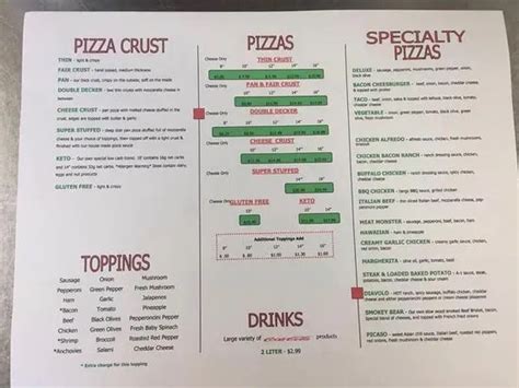 Pizza Palace Menu | Paxton, IL | Checkle