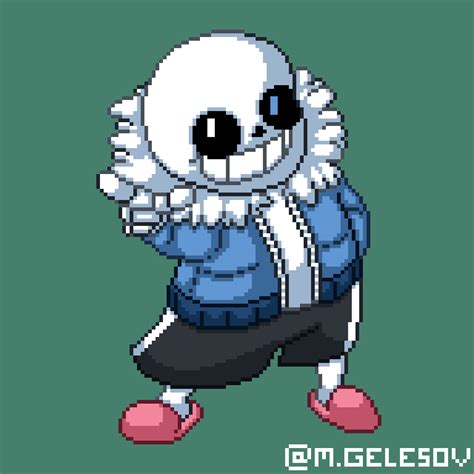 Decided to do some Pixel Art of the man himself, Sans Undertale. : r ...