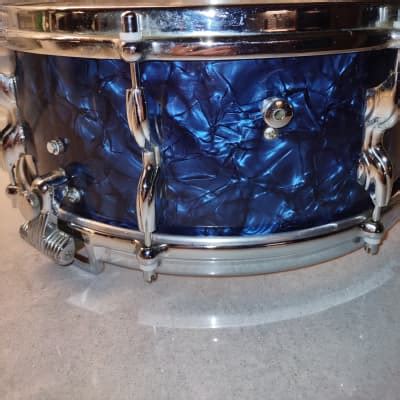 Vintage Premier Royal Ace Snare Blue Pearl Reverb