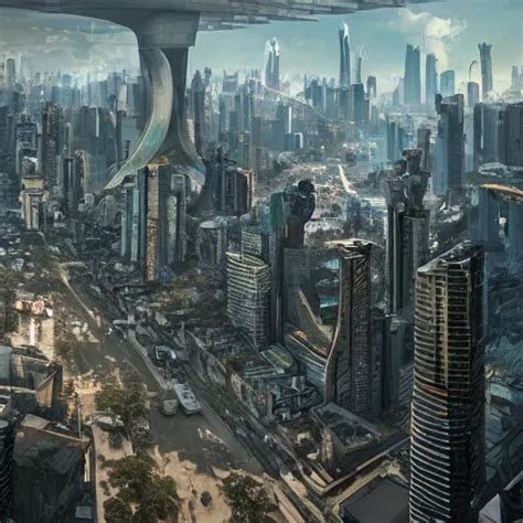 Futuristic Sao Paulo Dystopia K Art By Petter Stable Diffusion