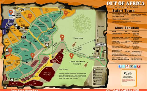 Out of Africa Wildlife Park Map and Brochure (2022 - 2023 ...