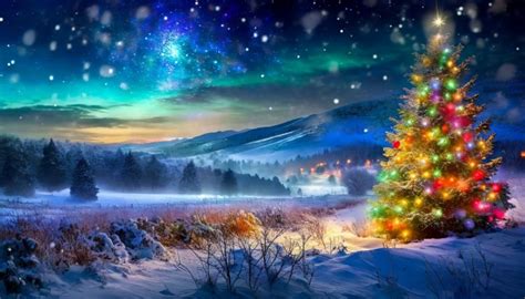 Landscape, Christmas Tree, Winter Free Stock Photo - Public Domain Pictures