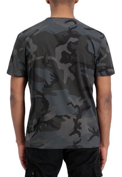 Alpha Industries Basic Small Logo Camo Koszulka M Ska C M